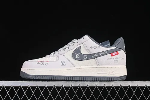 All categories Nk Air Force 1 Air Force series Nk Air Force 1 Low Air Force low-top Nike Air Force 1'07 Low LV joint gray hook woven label Air Force 1 low-top casual sneakers CX5050-Y25